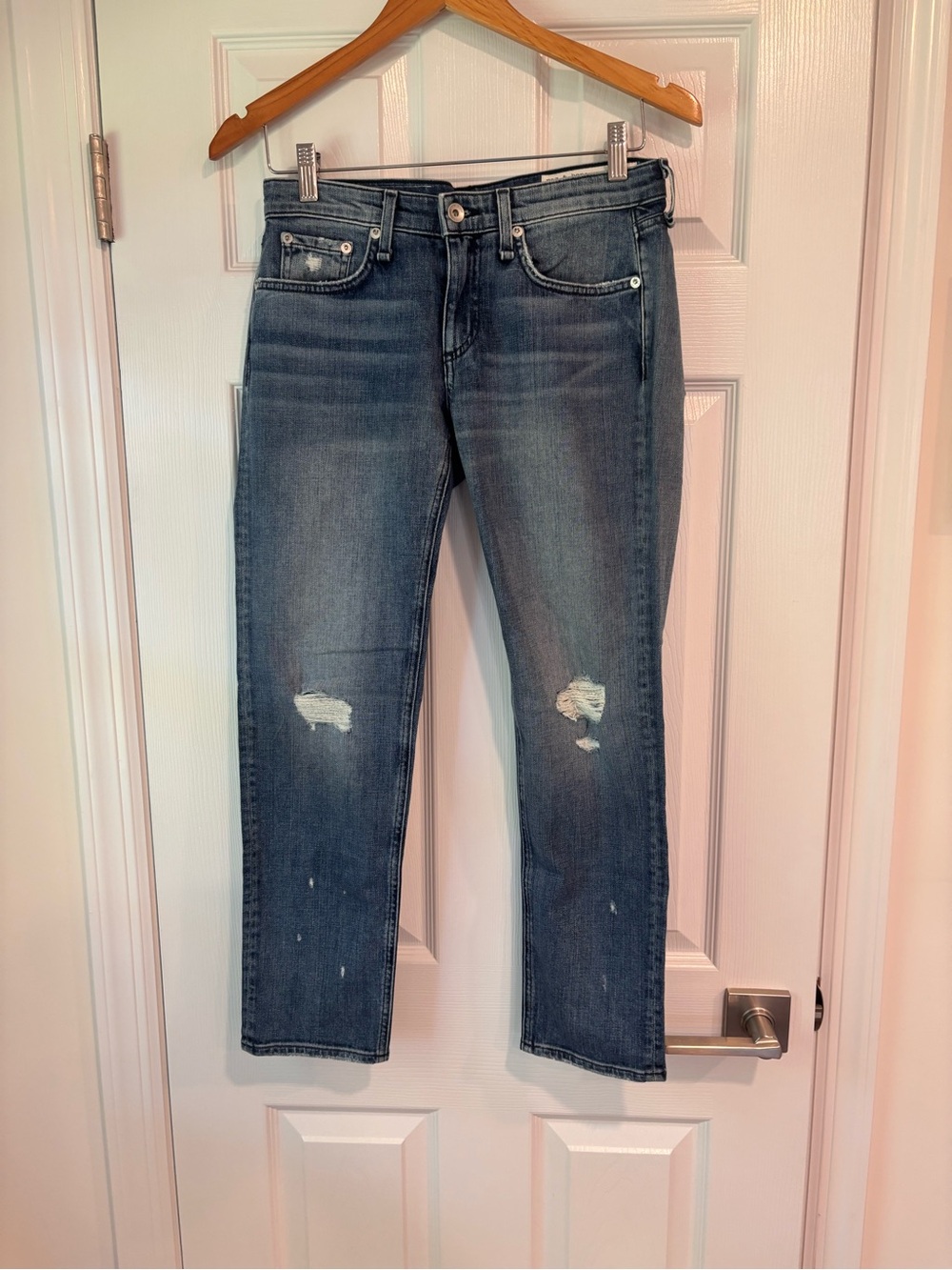 rag & bone Dre Low-Rise Slim Boyfriend jeans in the "Star City" wash size 24 NWT